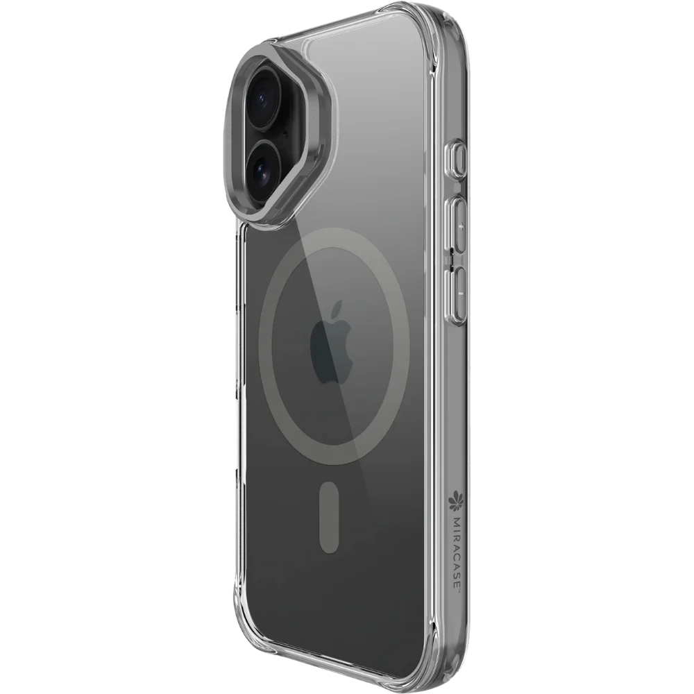 כיסוי שקוף ל-Apple iPhone 17 מבית Miracase דגם Mirahold – בצבע אפור