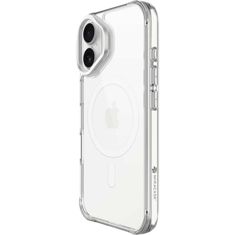 כיסוי שקוף ל-Apple iPhone 17 מבית Miracase דגם Mirahold – בצבע כסף