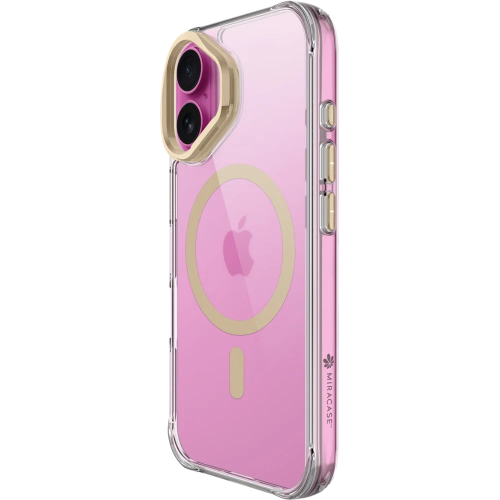 כיסוי שקוף ל-Apple iPhone 17 מבית Miracase דגם Mirahold – בצבע זהב