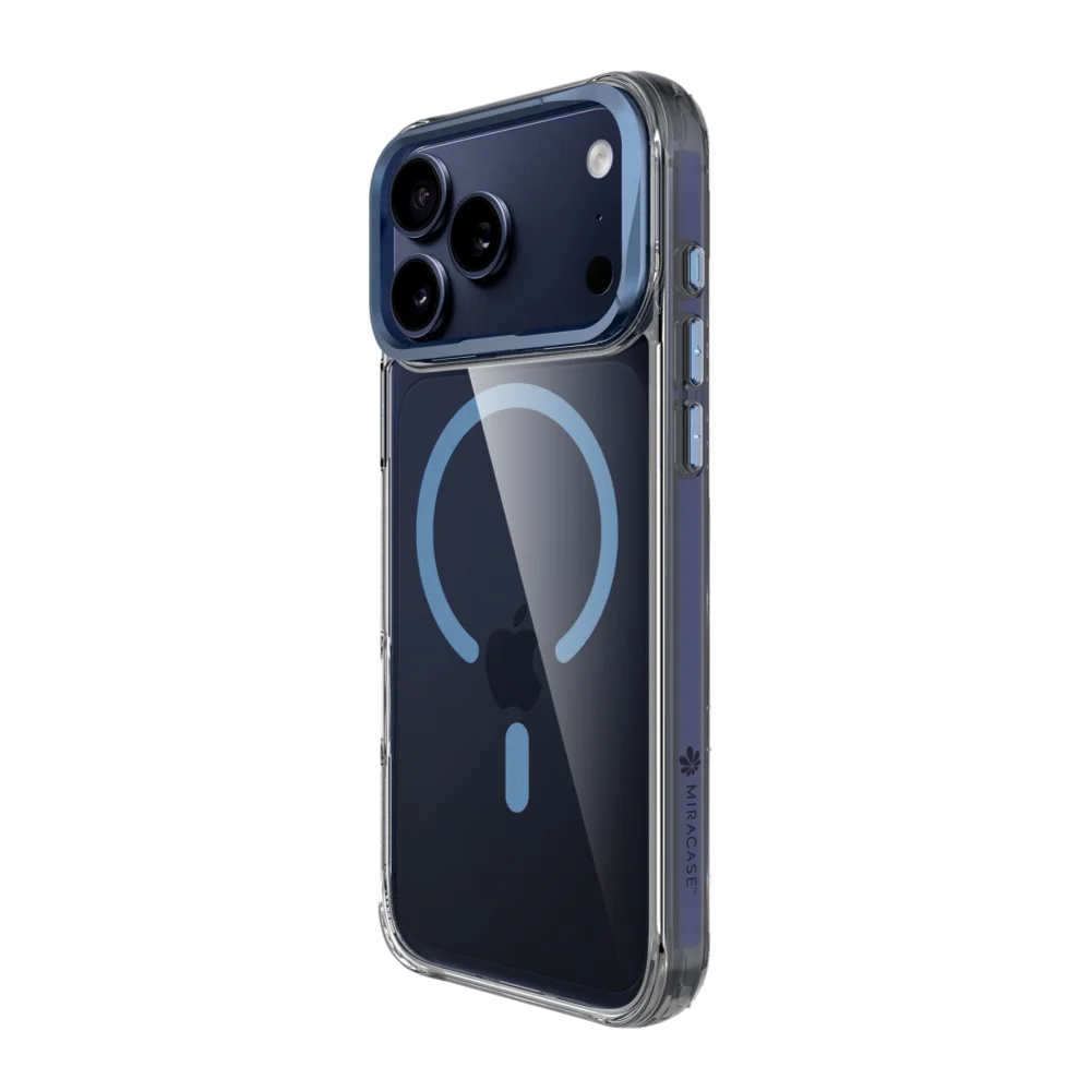 כיסוי שקוף ל-Apple iPhone 17 מבית Miracase דגם Mirahold – בצבע כחול