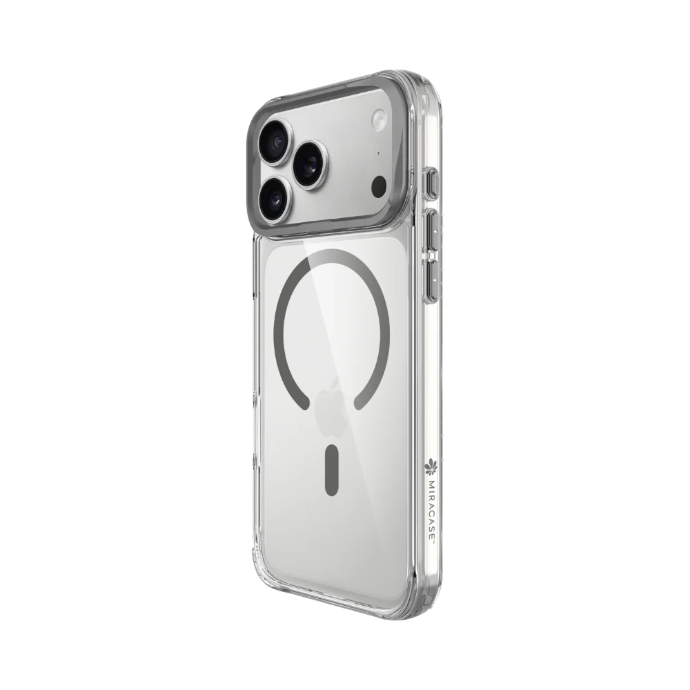 כיסוי שקוף ל-Apple iPhone 17 Pro מבית Miracase דגם Mirahold – בצבע אפור