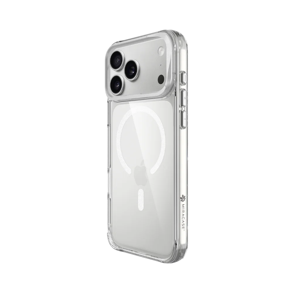 כיסוי שקוף ל-Apple iPhone 17 Pro מבית Miracase דגם Mirahold – בצבע כסף