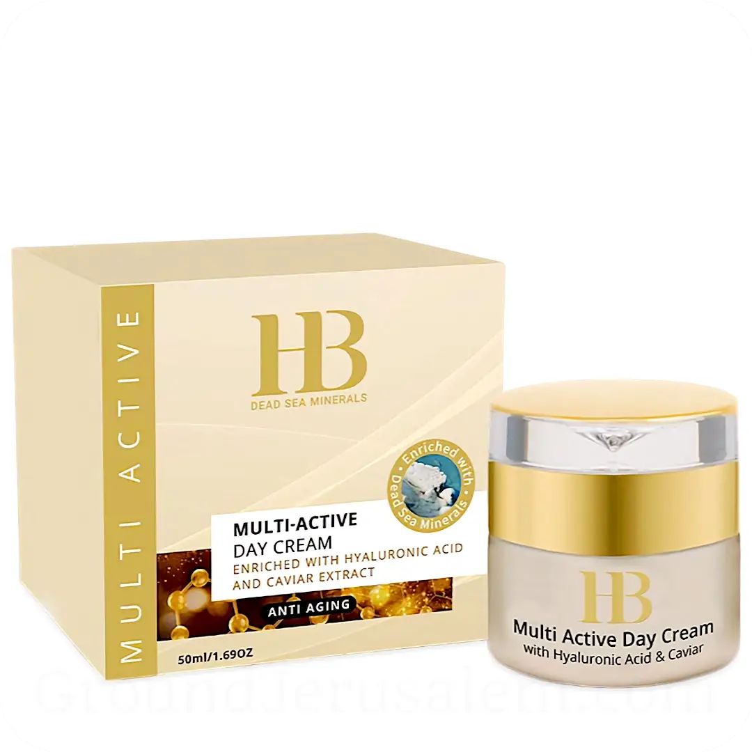 קרם פנים HB Dead Sea Minerals Multi-Active Hyaluronic Day – בנפח 50 מ"ל
