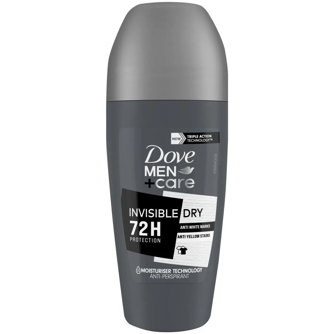 דאודורנט רול-און לגבר Dove Men+Care Invisible Dry – בנפח 50 מ"ל