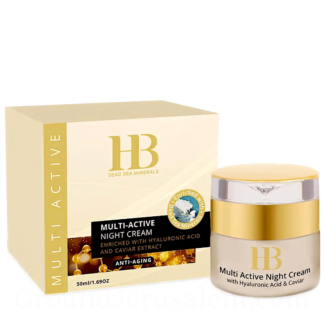 קרם פנים לילה HB Dead Sea Minerals – בנפח 50 מ"ל