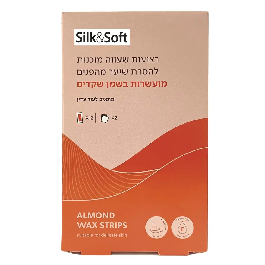 רצועות שעווה לפנים בודי נאטור – סך הכל 12 יחידות