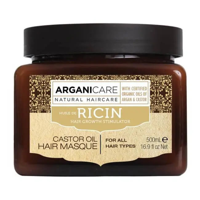 מסכת שיער מחזקת עם שמן קיק וארגן Arganicare – בנפח 500 מ"ל