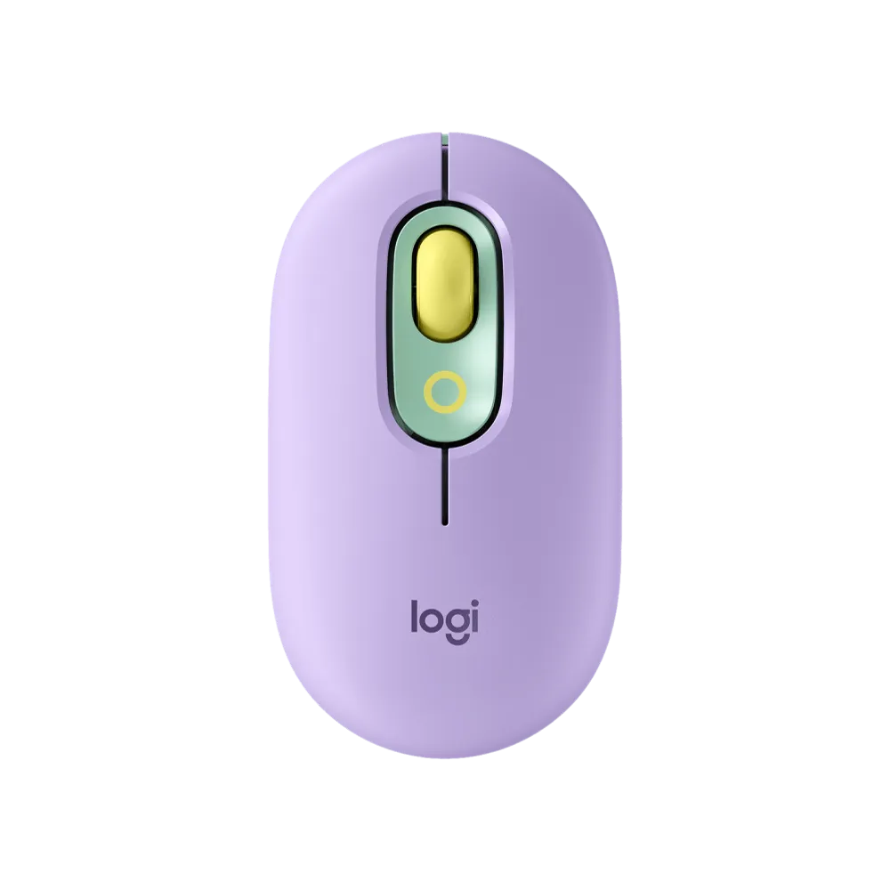 עכבר אלחוטי Logitech Pop – בצבע סגול, מנטה וצהוב