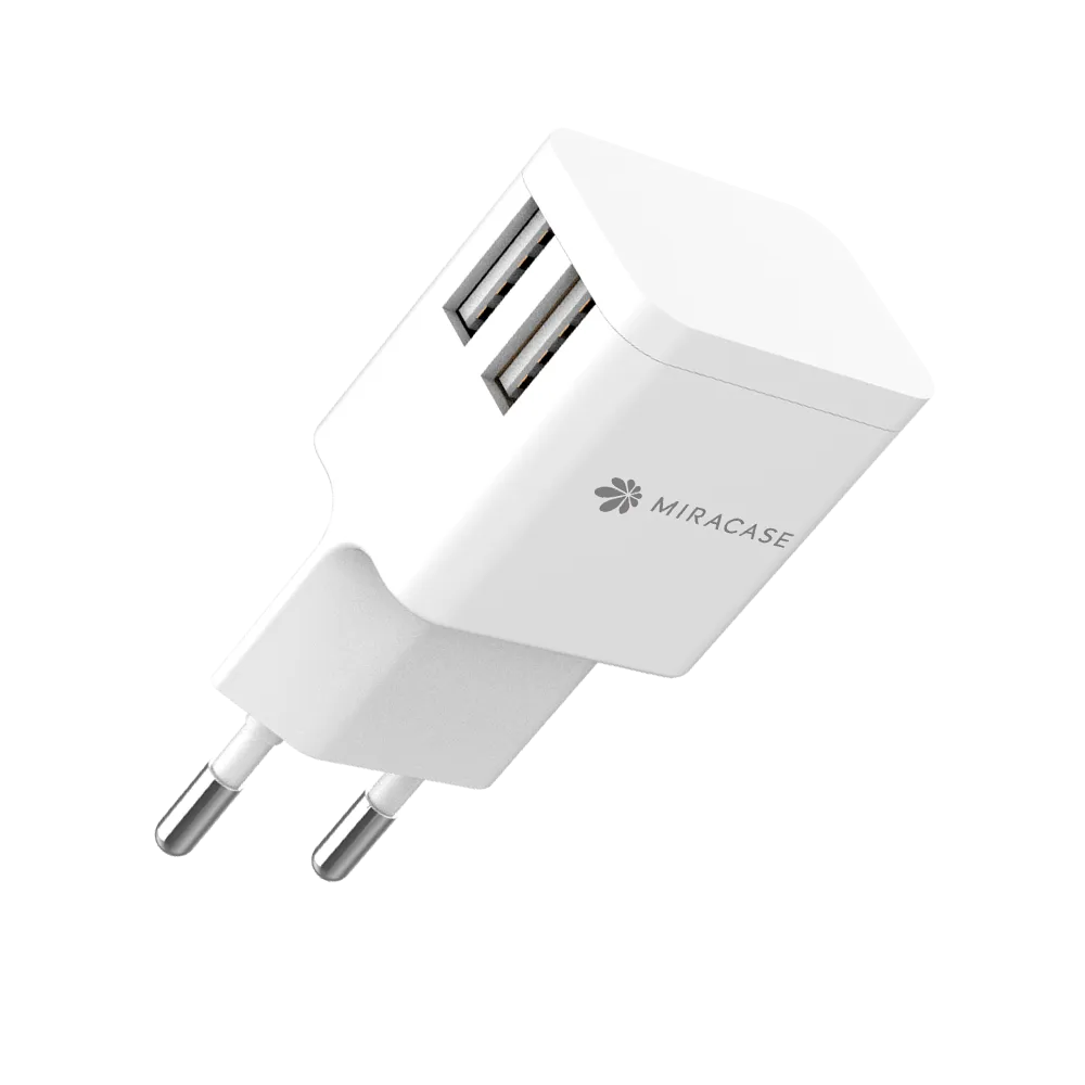 מטען קיר בעל שתי יציאות USB 2.4A מבית Miracase