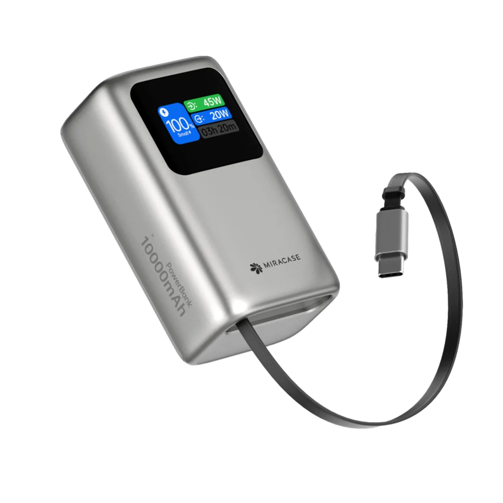 סוללת גיבוי 10,000mAh 45W עם צג דיגיטלי מבית Miracase דגם Mpb10Pd45Wrc