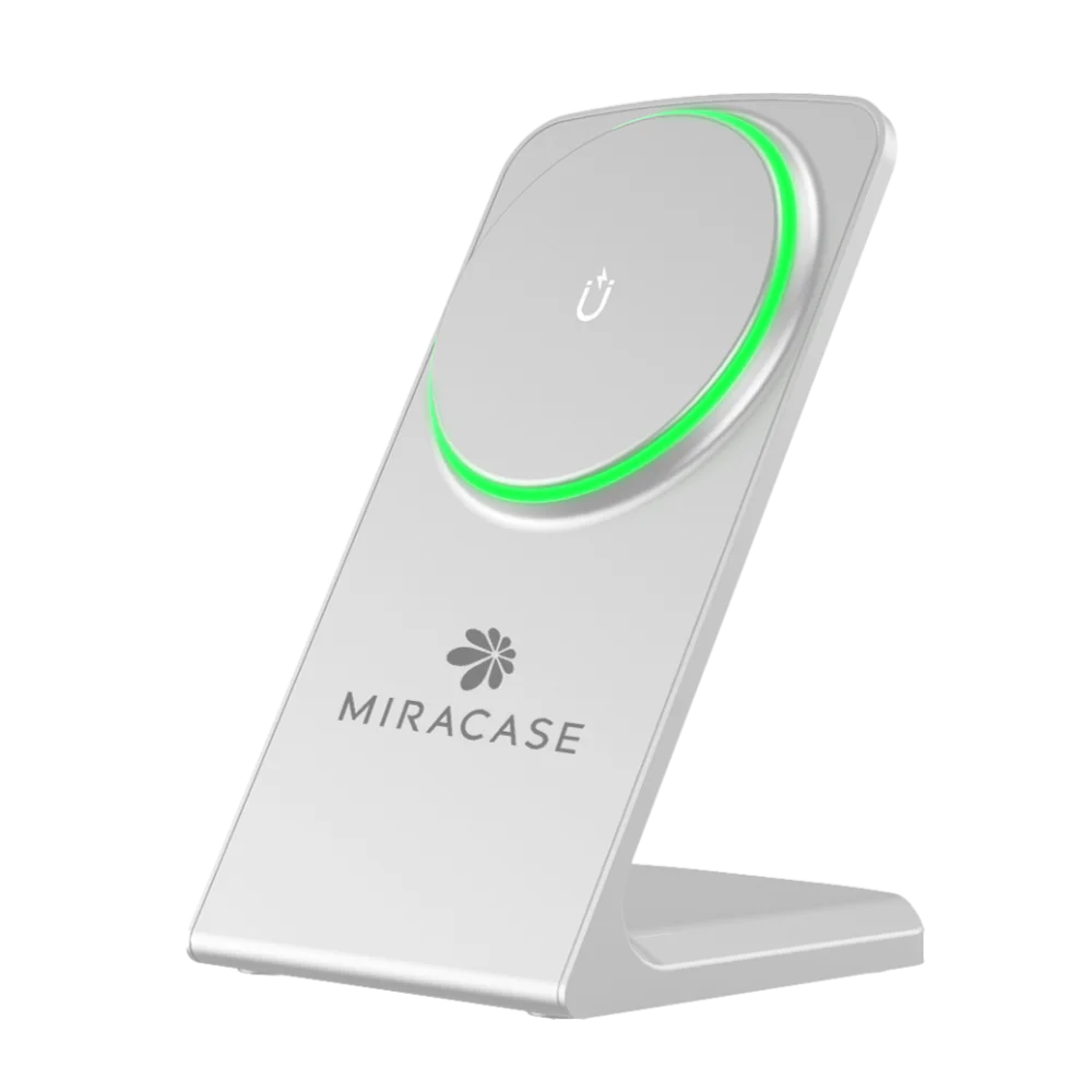 מטען אלחוטי מגנטי MagSafe מבית Miracase דגם Mqiw540 – בצבע לבן