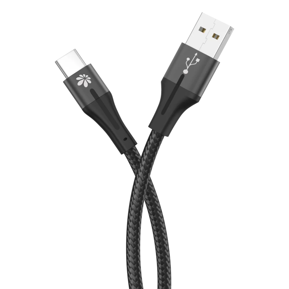 כבל שזור לטעינה והעברת נתונים Type-C ל-USB באורך 2 מטר מבית Miracase