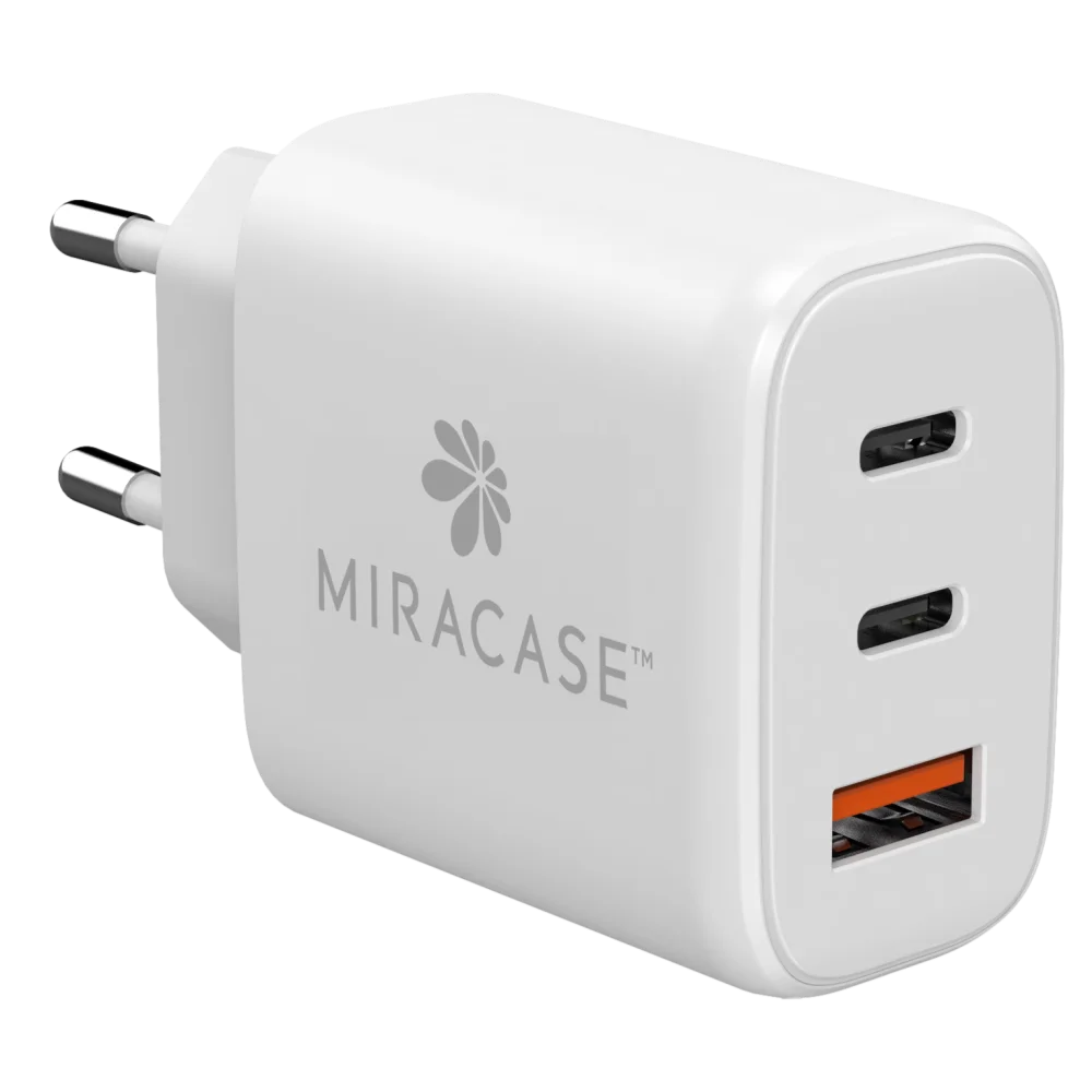מטען קיר כולל כבל מבית Miracase דגם Mwcm65Pd – בצבע לבן