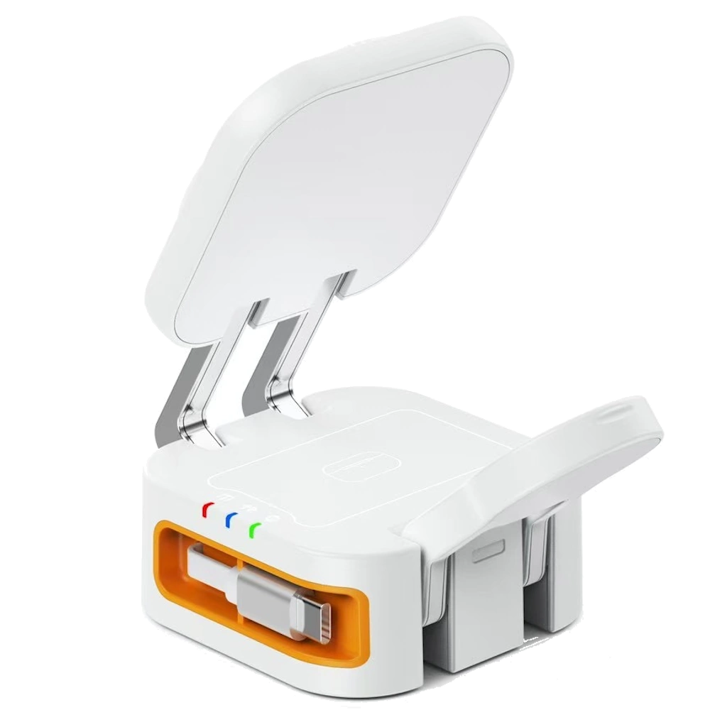 מטען אלחוטי מגנטי מתקפל 3 ב-1 מבית Miracase דגם Mqiw610 – בצבע לבן