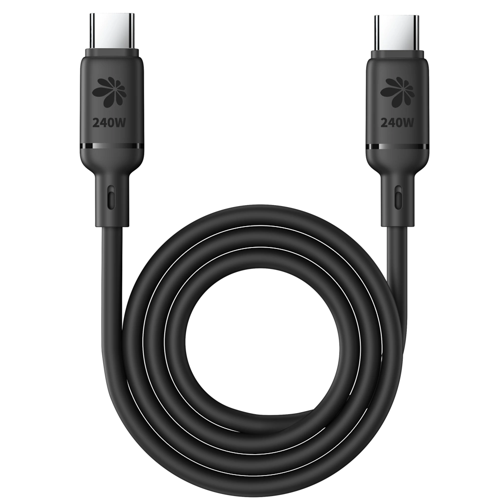 כבל טעינה מהירה ונתונים 1 מטר מבית Miracase דגם Mtcs240W – בצבע שחור