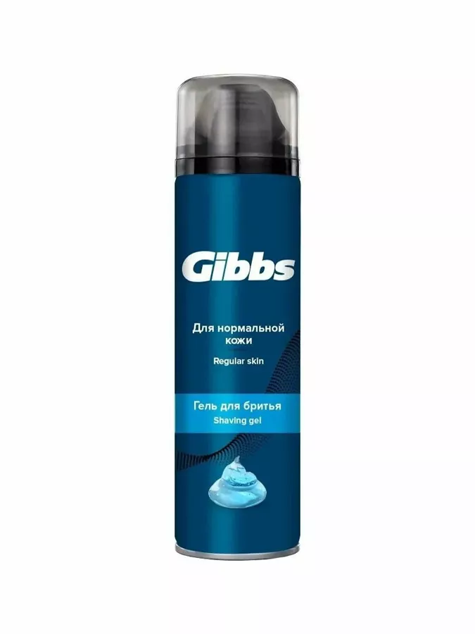 ג'ל גילוח לעור רגיל לגבר Gibbs Regular – בנפח 200 מ"ל