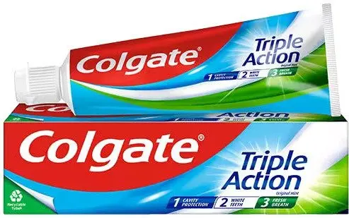 משחת שיניים Colgate Triple Action – בנפח 100 מ"ל