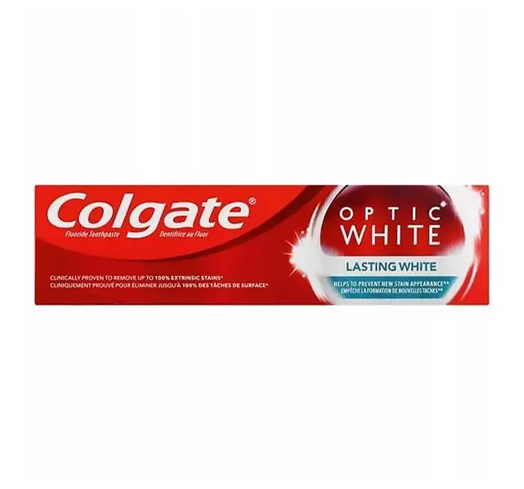 משחת שיניים מלבינה Colgate Optic White Lasting White – בנפח 75 מ"ל