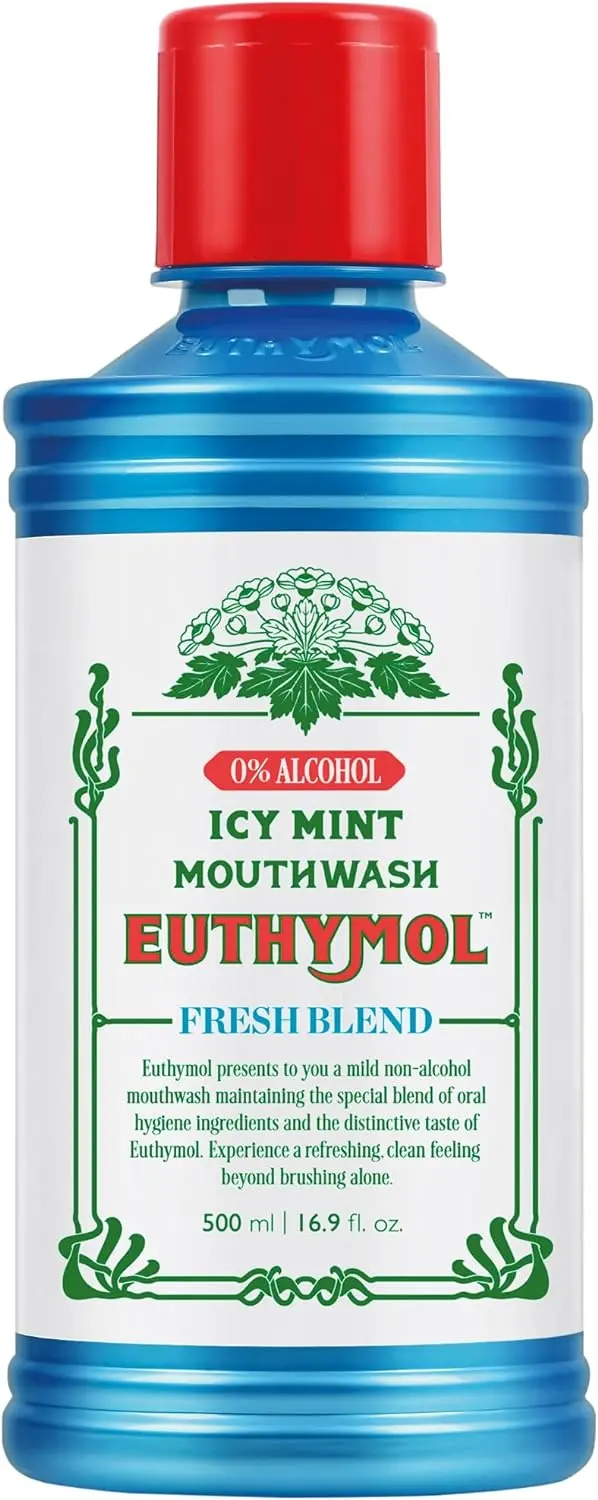 מי פה ללא אלכוהול Euthymol Mild Mint – בנפח 500 מ"ל