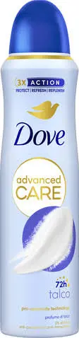 דאודורנט ספריי לאישה Dove Talco – בנפח 150 מ"ל