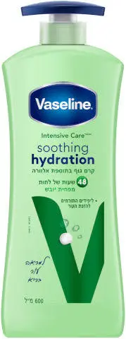 תחליב גוף מרגיע לעור יבש עם תמצית אלוורה Vaseline – בנפח 600 מ"ל