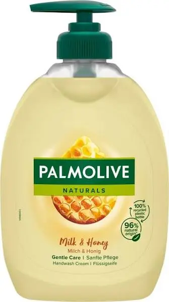 סבון נוזלי לידיים בניחוח חלב ודבש מבית Palmolive – בנפח 500 מ"ל