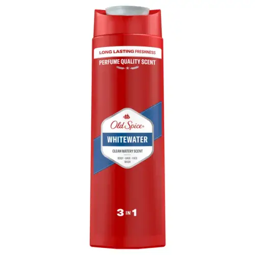 ג'ל רחצה בניחוח וויט ווטר מבית Old Spice – בנפח 400 מ"ל