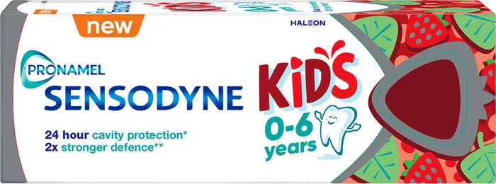 משחת שיניים לילדים בגילאי 0-6 בטעם תות Sensodyne Pronamel – בנפח 50 מ"ל