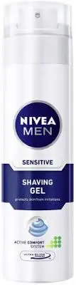 ג'ל גילוח לעור רגיש לגבר Nivea Sensitive – בנפח 200 מ"ל