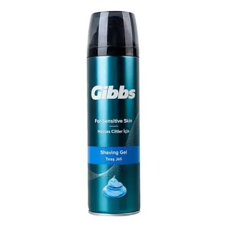 ג'ל גילוח לעור רגיש לגבר Gibbs Sensitive – בנפח 200 מ"ל