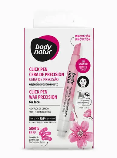 עט שעווה לחיץ להסרת שיער פנים בודי נאטור Click Pen – בנפח 3 מ"ל