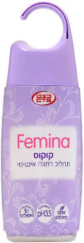 שטיפה אינטימית Femina בניחוח קוקוס – בנפח 220 מ"ל