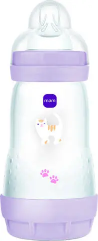 בקבוק האכלה MAM Anti-Colic סגול – 260 מ"ל