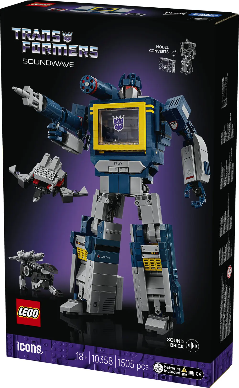 רובוטריקים: סאונדווייב Lego Icons 10358