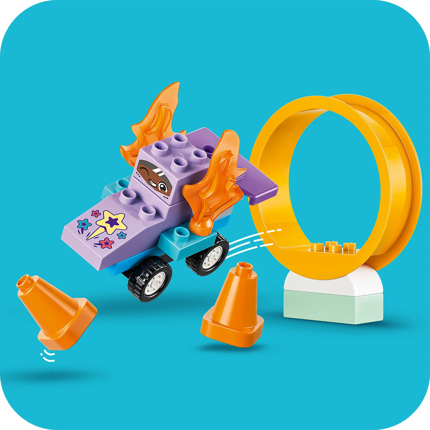 רמפות יצירתיות סט 3 ב-1 עם רכבים Lego Duplo 10478