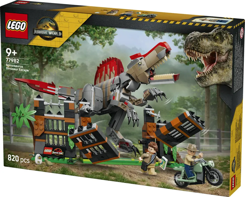 בריחת הדינוזאור ספינוזאורוס Lego Jurassic World 77982