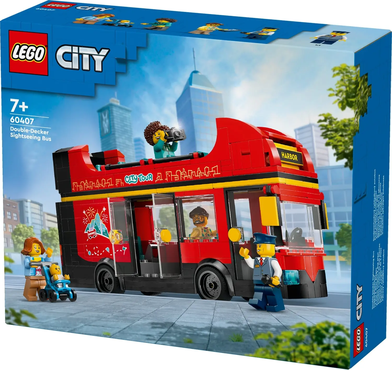 אוטובוס תיירות אדום דו קומתי Lego City 60407