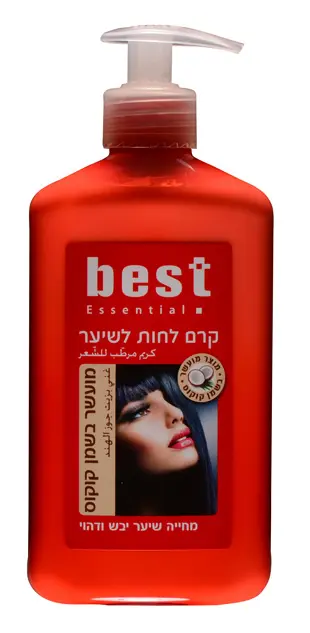 קרם לחות לשיער מועשר בשמן קוקוס מבית Best – בנפח 400 מ"ל