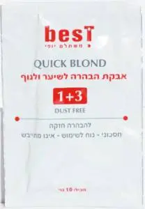 אבקת הבהרה לשיער בלונדור מבית Best – בנפח 10 גרם
