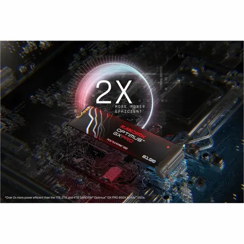 דיסק פנימי SanDisk Optimus GX PRO 8100 SSD M.2 2280 SDSP82400TAN-000E0 4TB