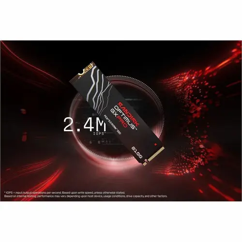 דיסק פנימי SanDisk Optimus GX PRO 8100 SSD M.2 2280 SDSP82400TAN-000E0 4TB
