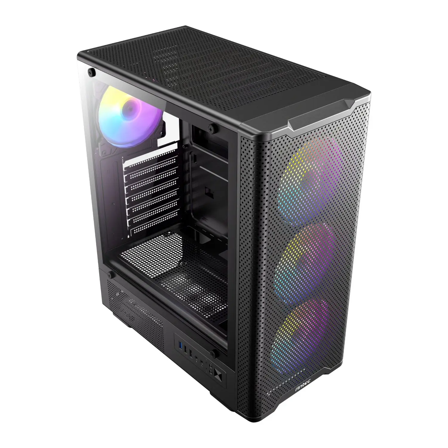 מארז מחשב ללא ספק Antec VX310 ARGB Tempered Glass ATX Mid Tower – צבע שחור