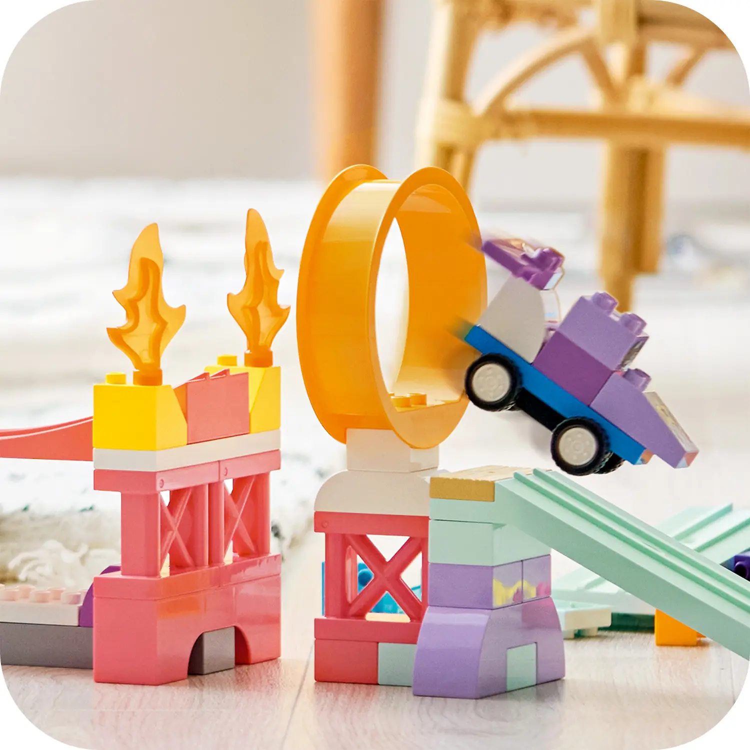 רמפות יצירתיות סט 3 ב-1 עם רכבים Lego Duplo 10478