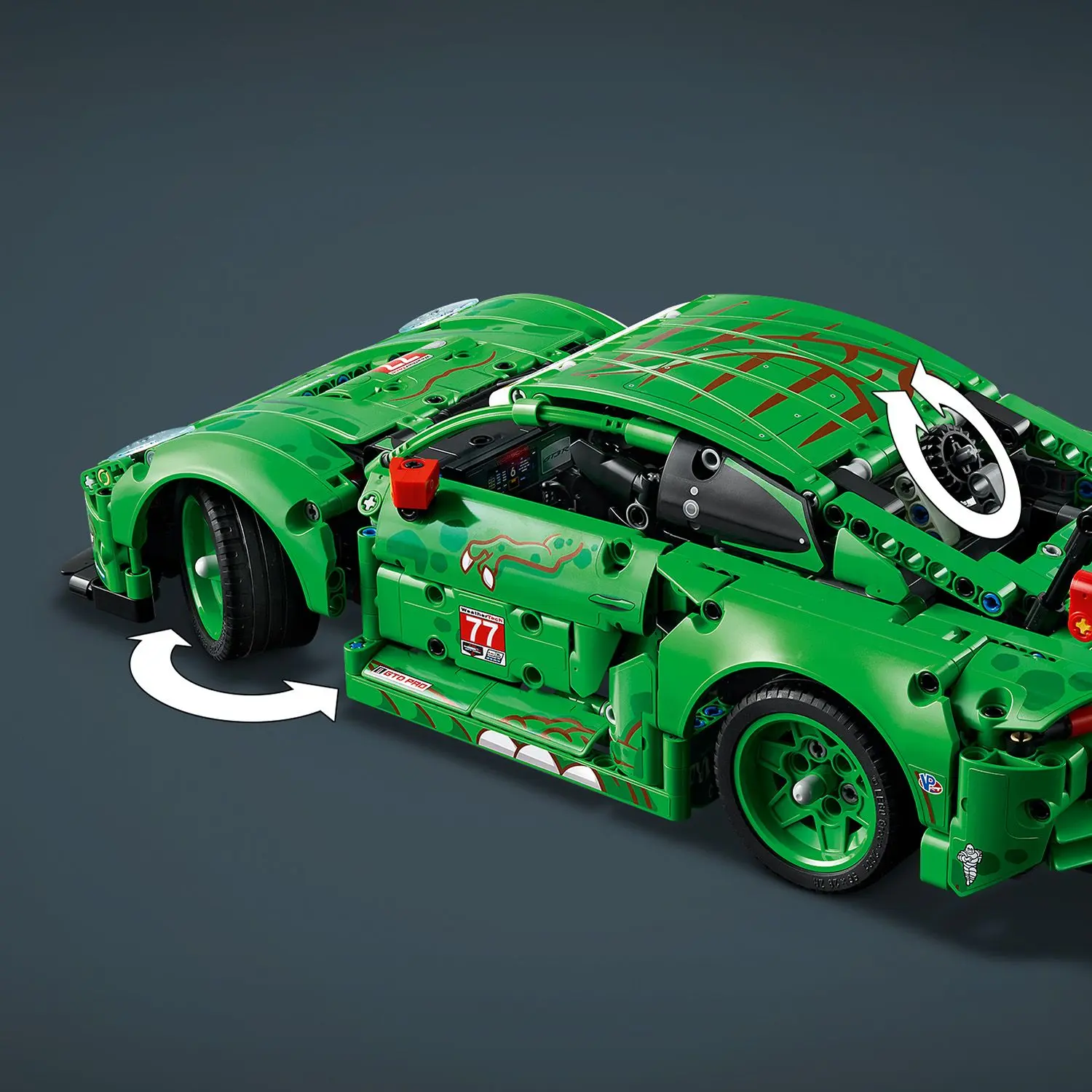 מכונית מרוץ PORSCHE 911 GT3 R REXY AO RACING Lego Technic 42224