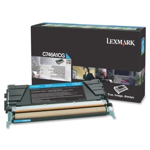 טונר מקורי ציאן Lexmark C746A1CG