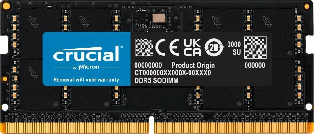 זיכרון למחשב נייד Crucial CT32G56C46S5 32GB DDR5 5600MHz