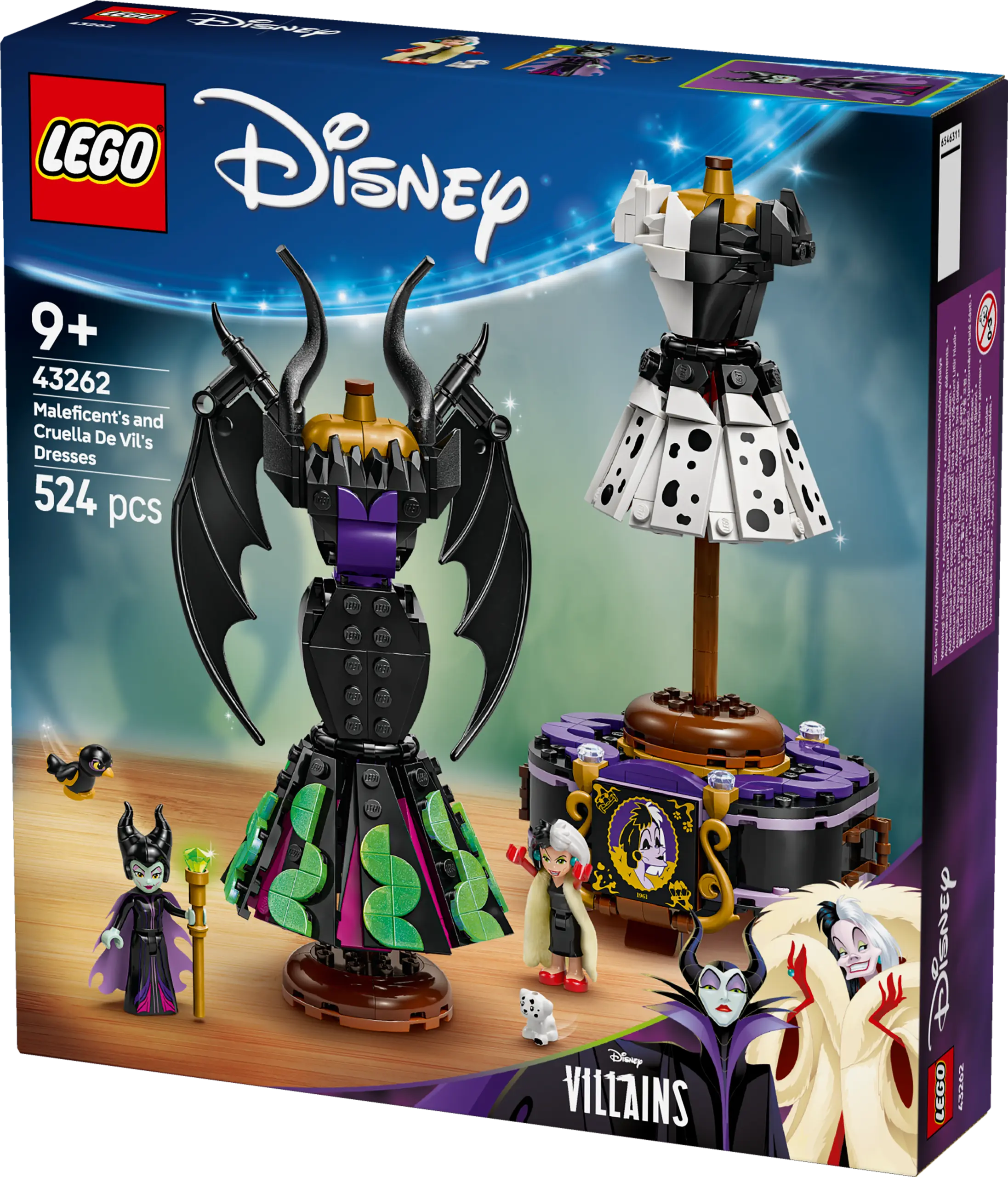 השמלות של מליפיסנט וקרואלה דה ויל Lego Disney 43262
