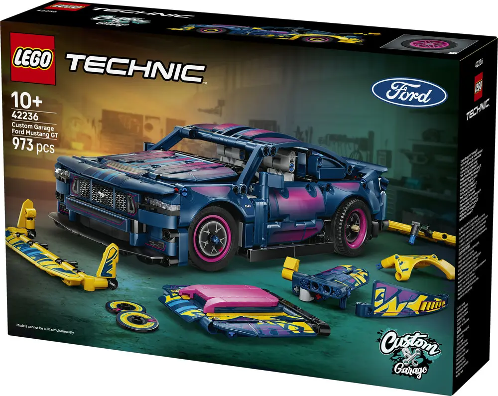 מוסך תיקונים בהתאמה אישית למכונית Ford Mustang GT Lego Technic 42236