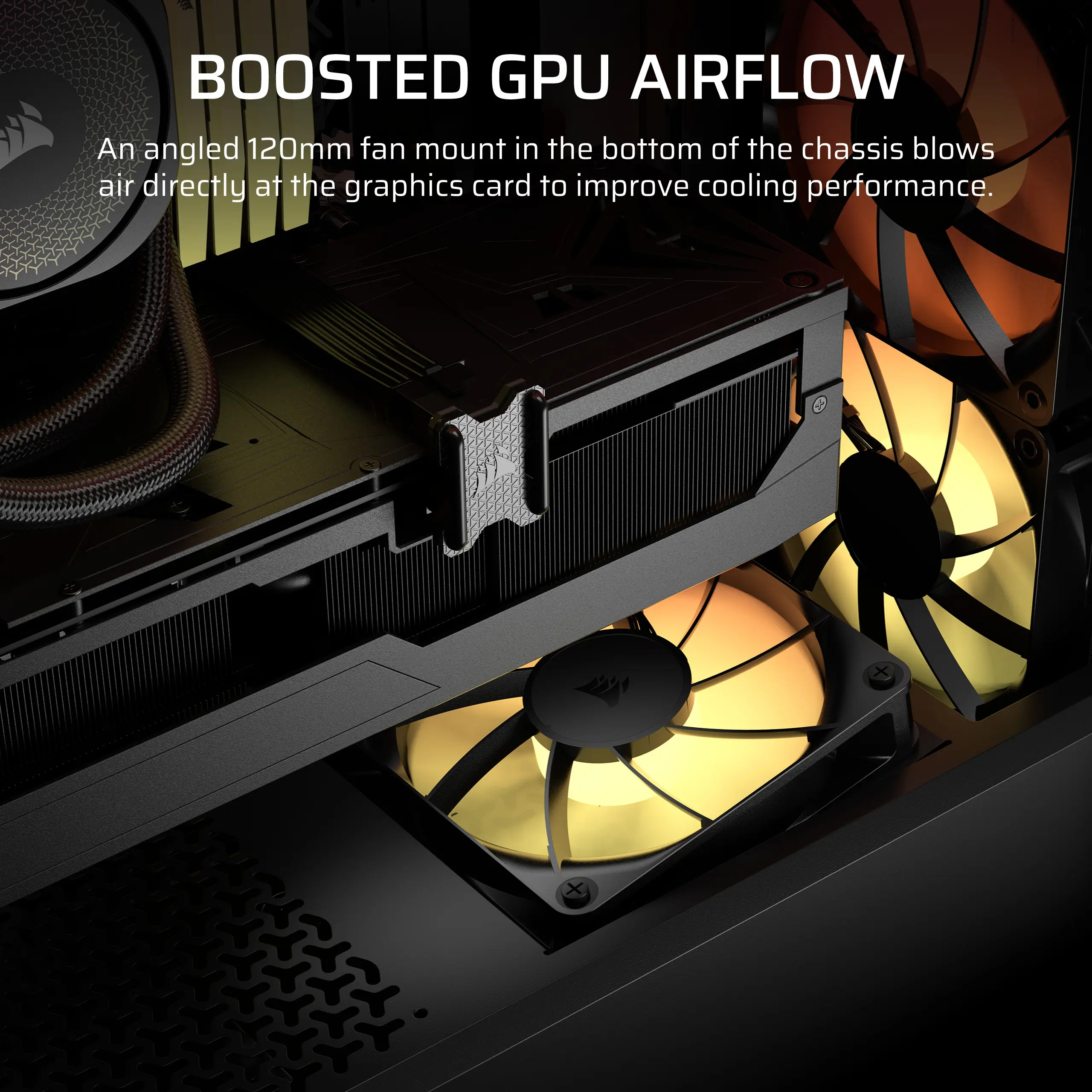 מארז מחשב ללא ספק Corsair 3200D RS ARGB Tempered Glass ATX Mid Tower – צבע שחור
