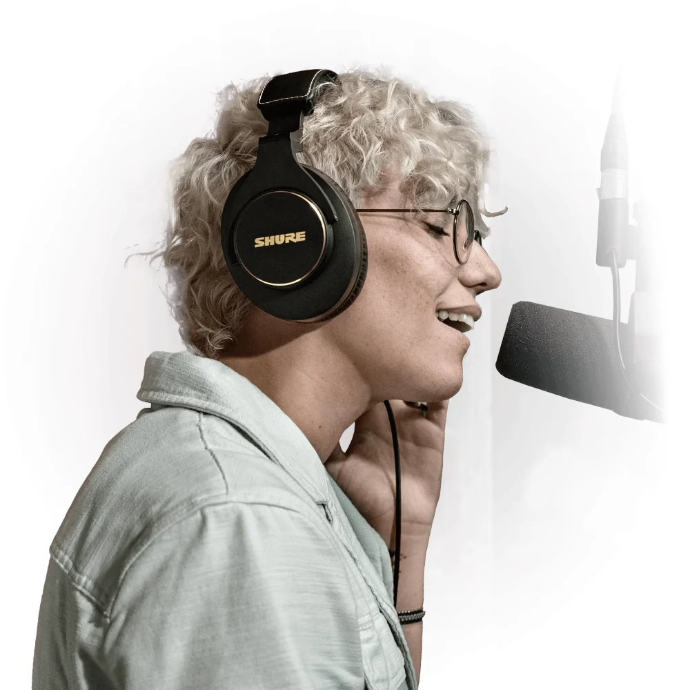 אוזניות קשת Over-Ear חוטיות לאולפן Shure SRH840A – צבע שחור